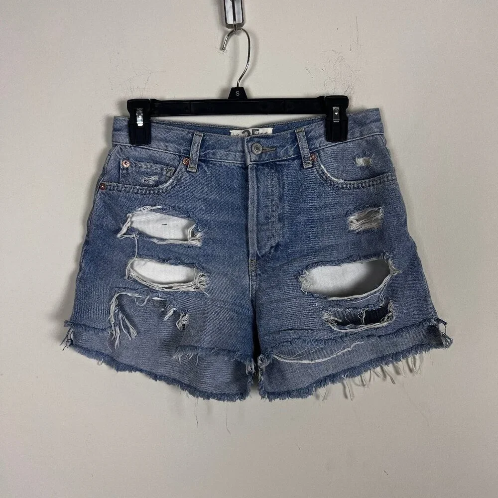 2/$30 Free People Jean Shorts 25
